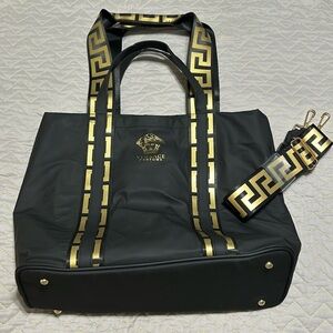 Versace Parfums✨🖤💛Black and Gold Women's Tote Bag